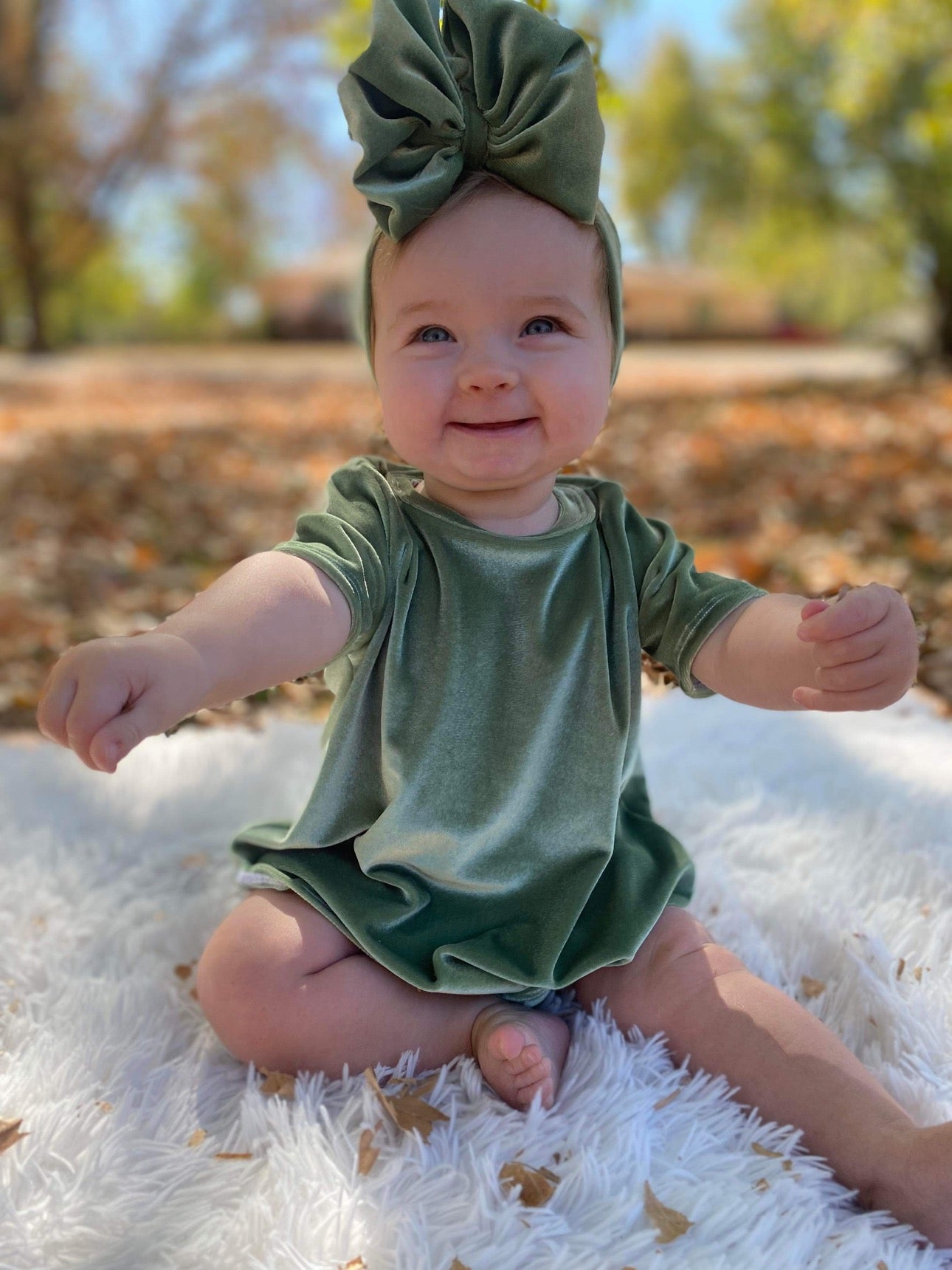 Sage Velvet: Tshirt Dress
