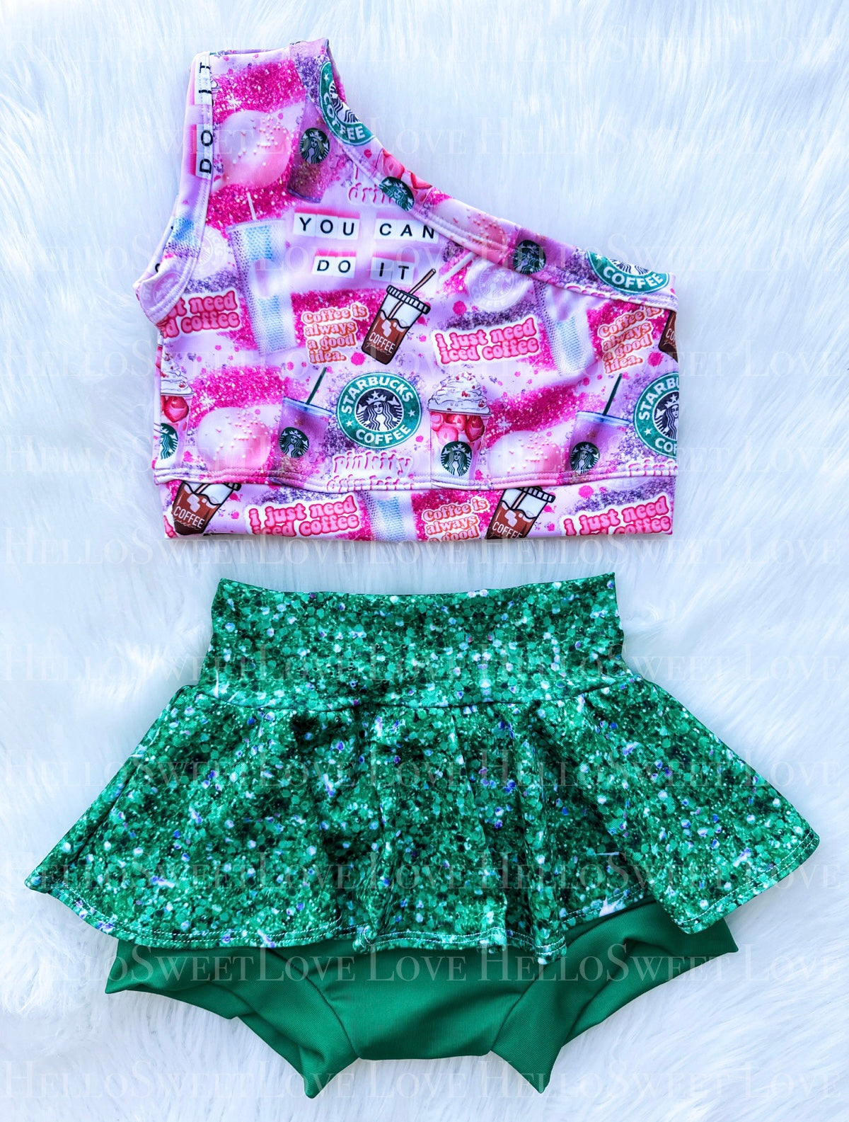 Coffee Goddess- Off Shoulder Set