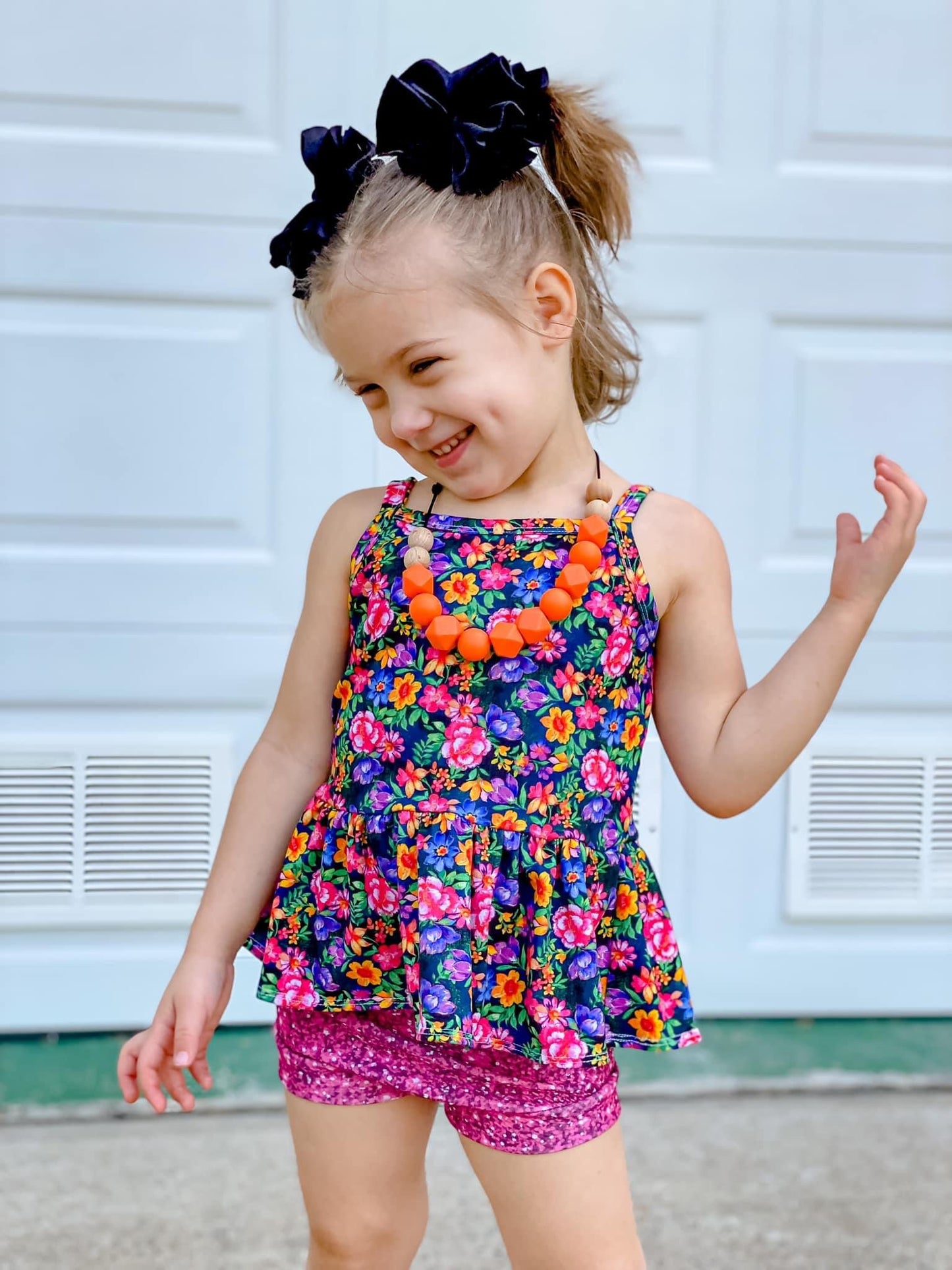 Jardin de Flores- cami peplum