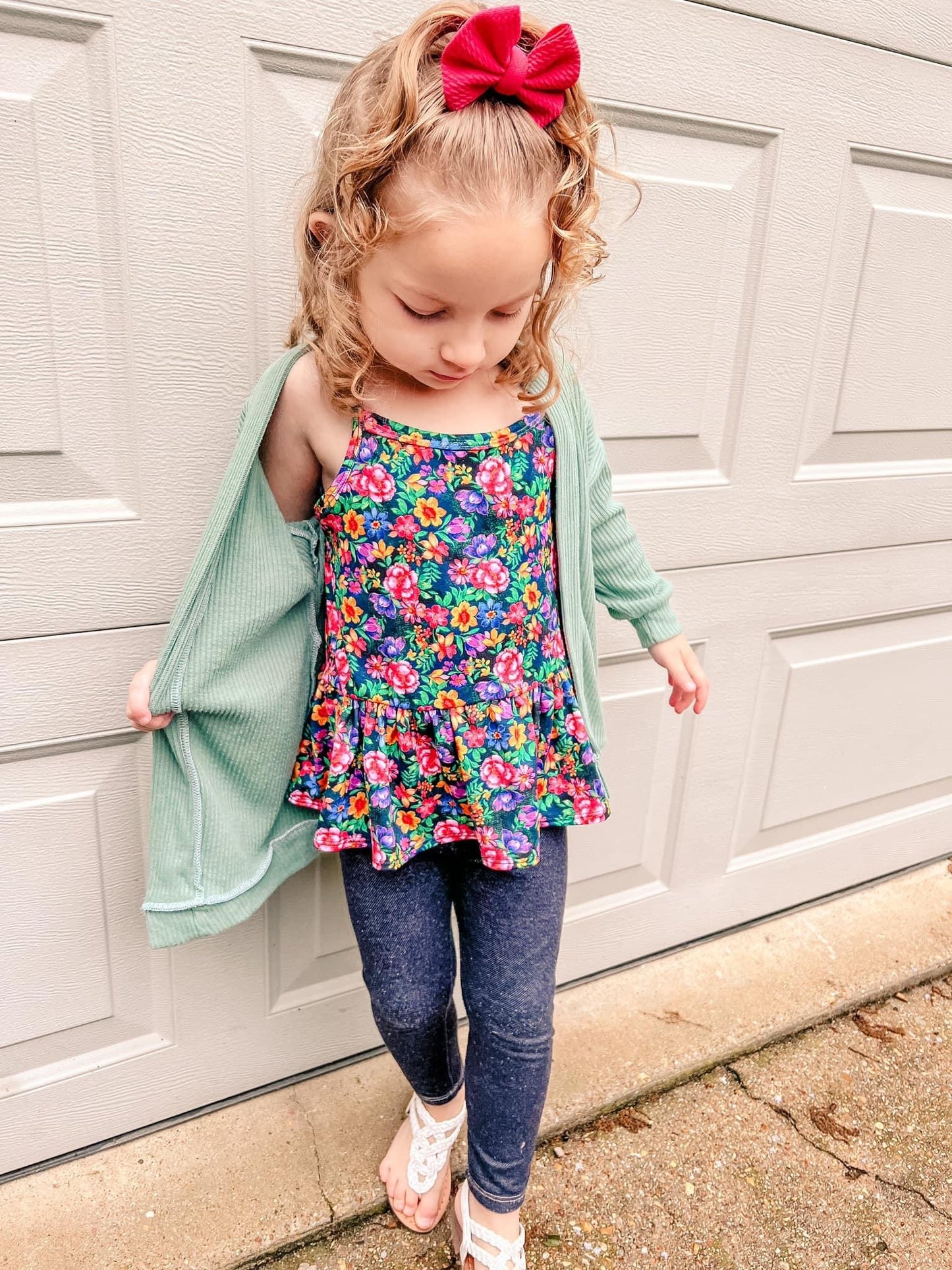 Jardin de Flores- cami peplum