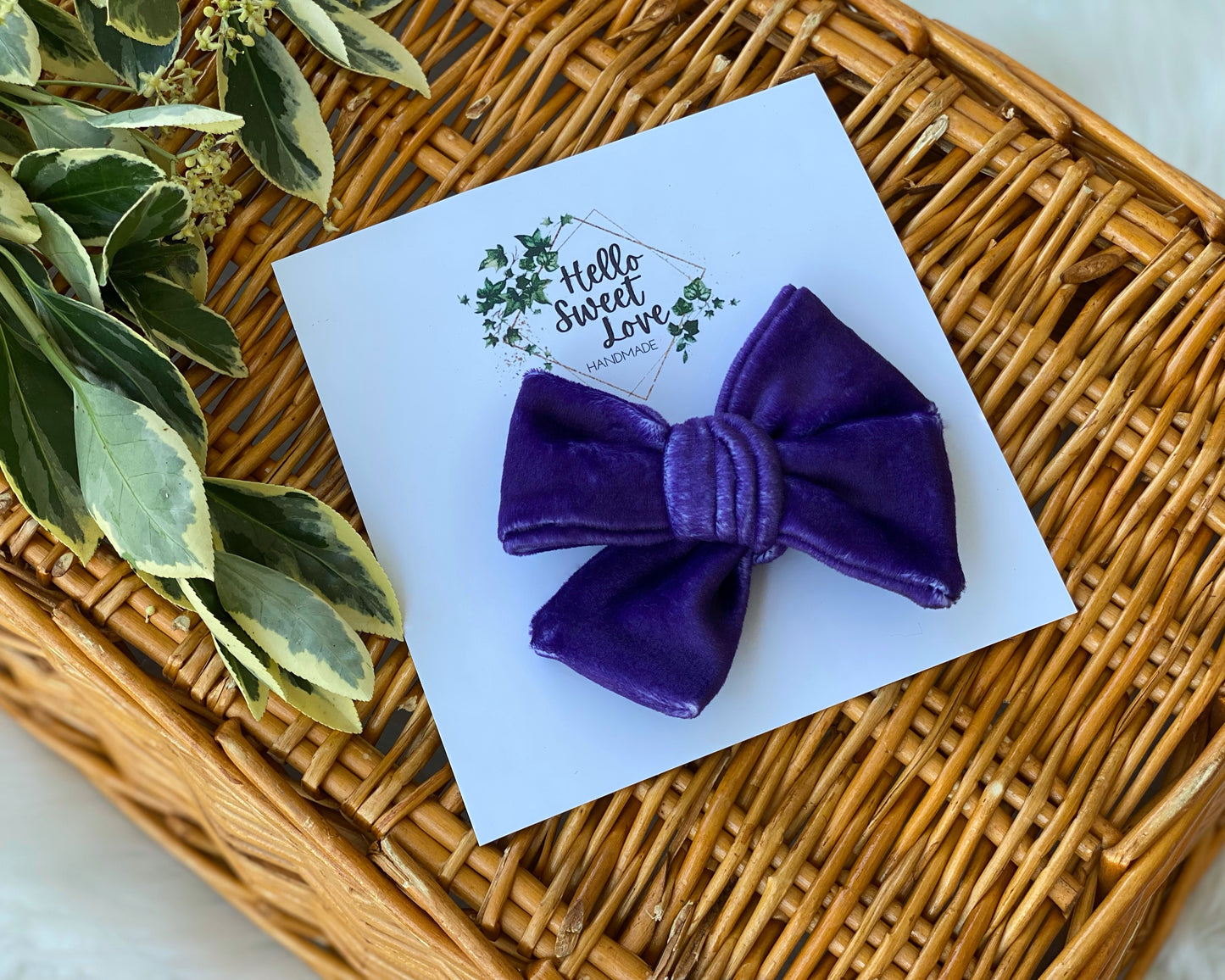 Purple Pinwheel Bow