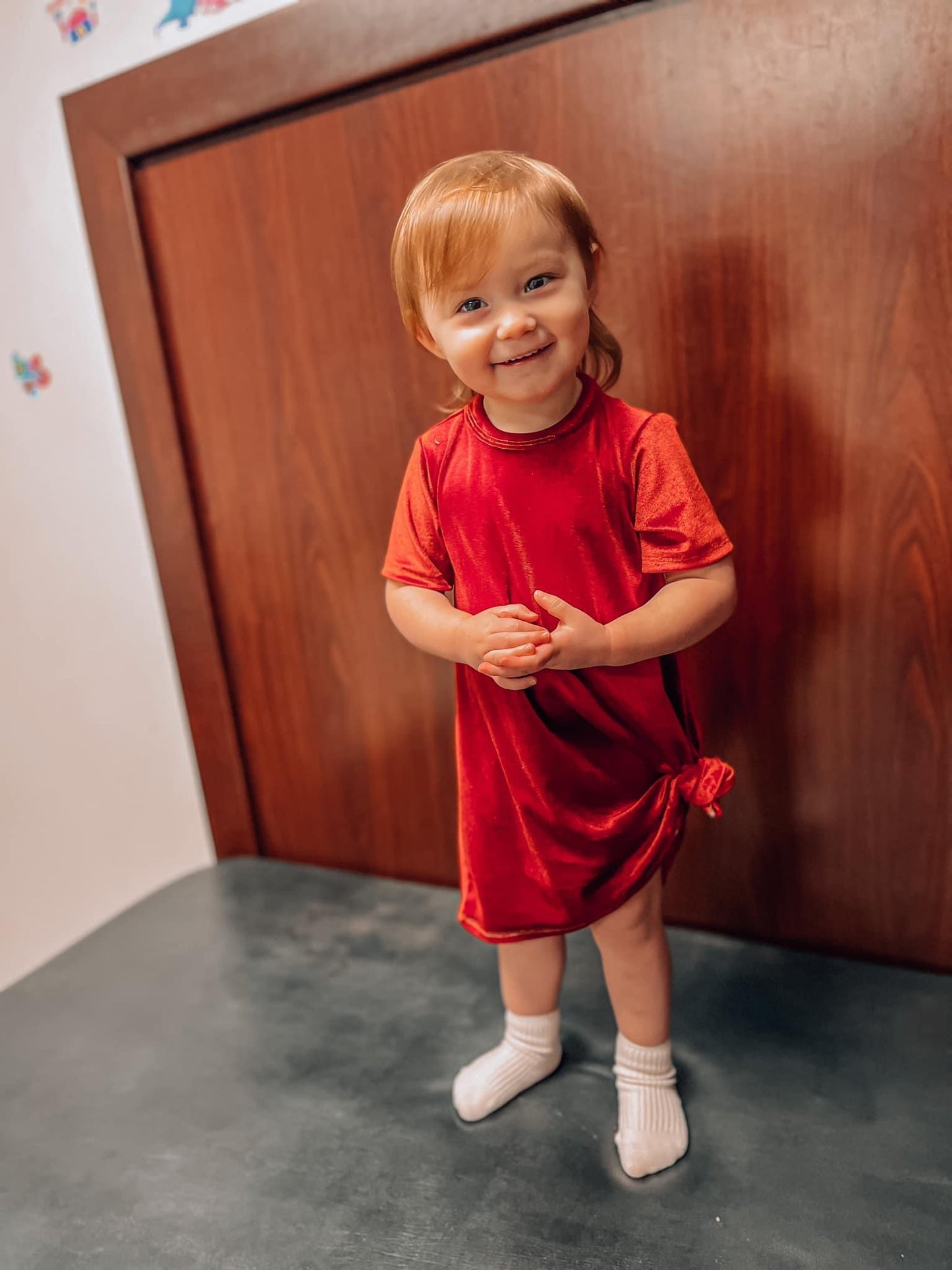 Copper Velvet: Tshirt Dress
