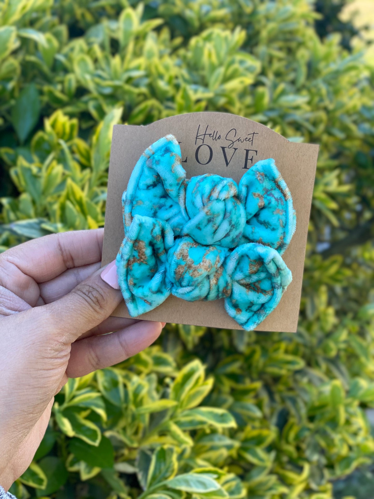 RTS: Turquoise Velvet- Piggie set