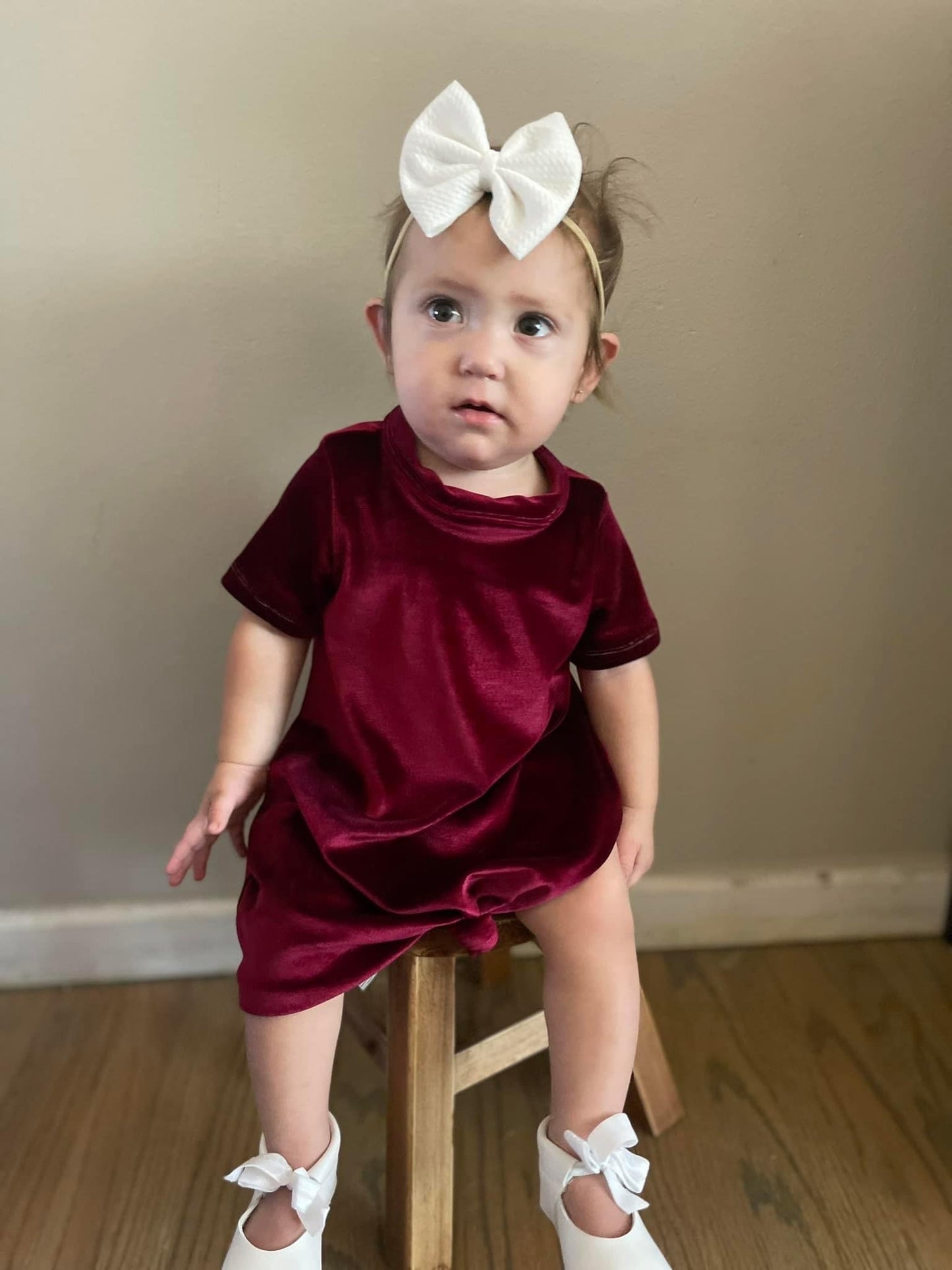 Wine Velvet : Tshirt Dress