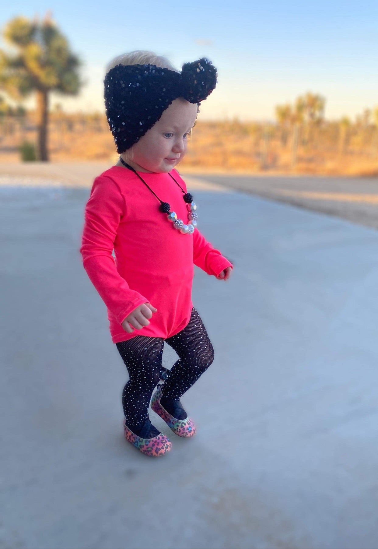 Neon Pink Leotard