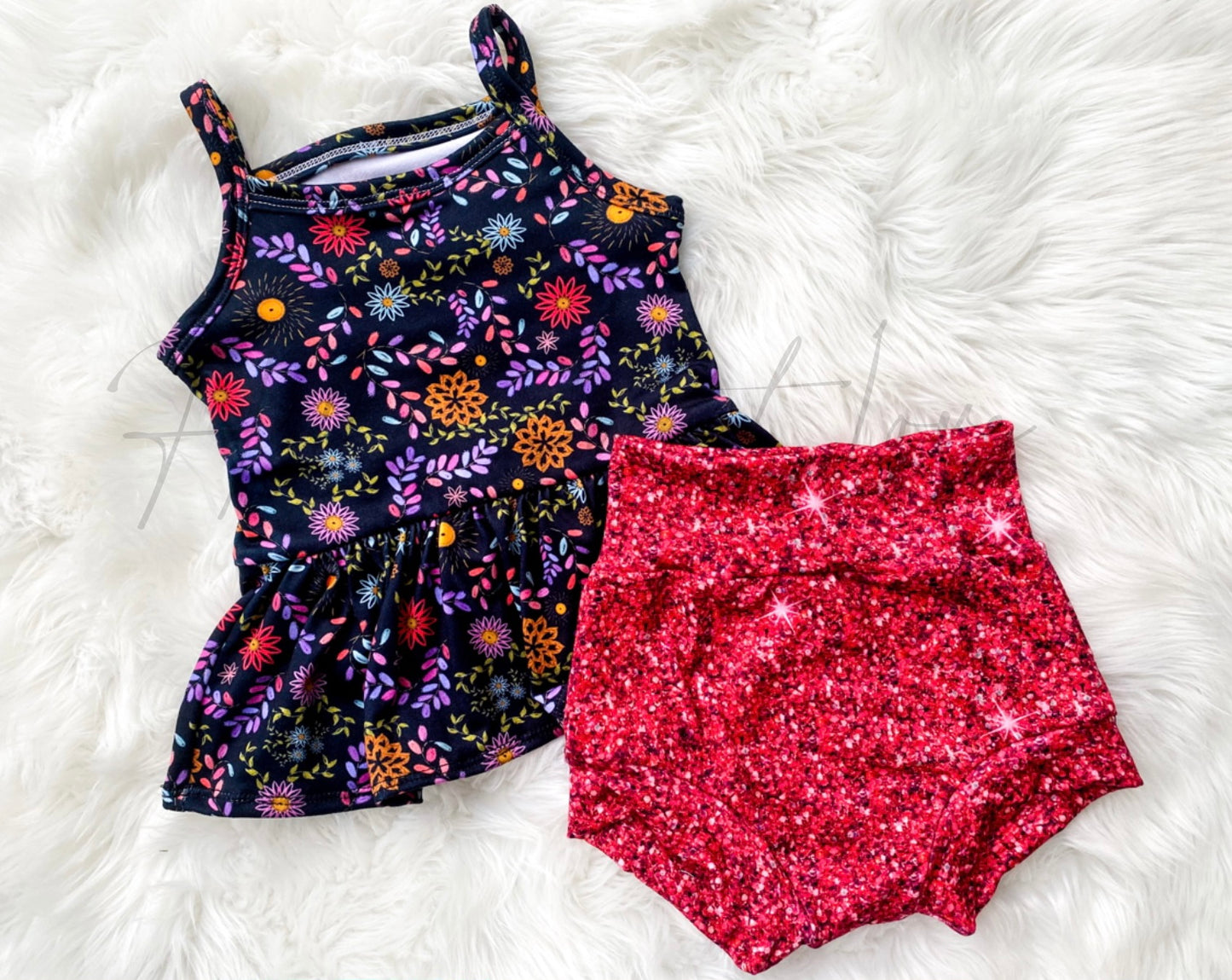 Las Flores- cami peplum