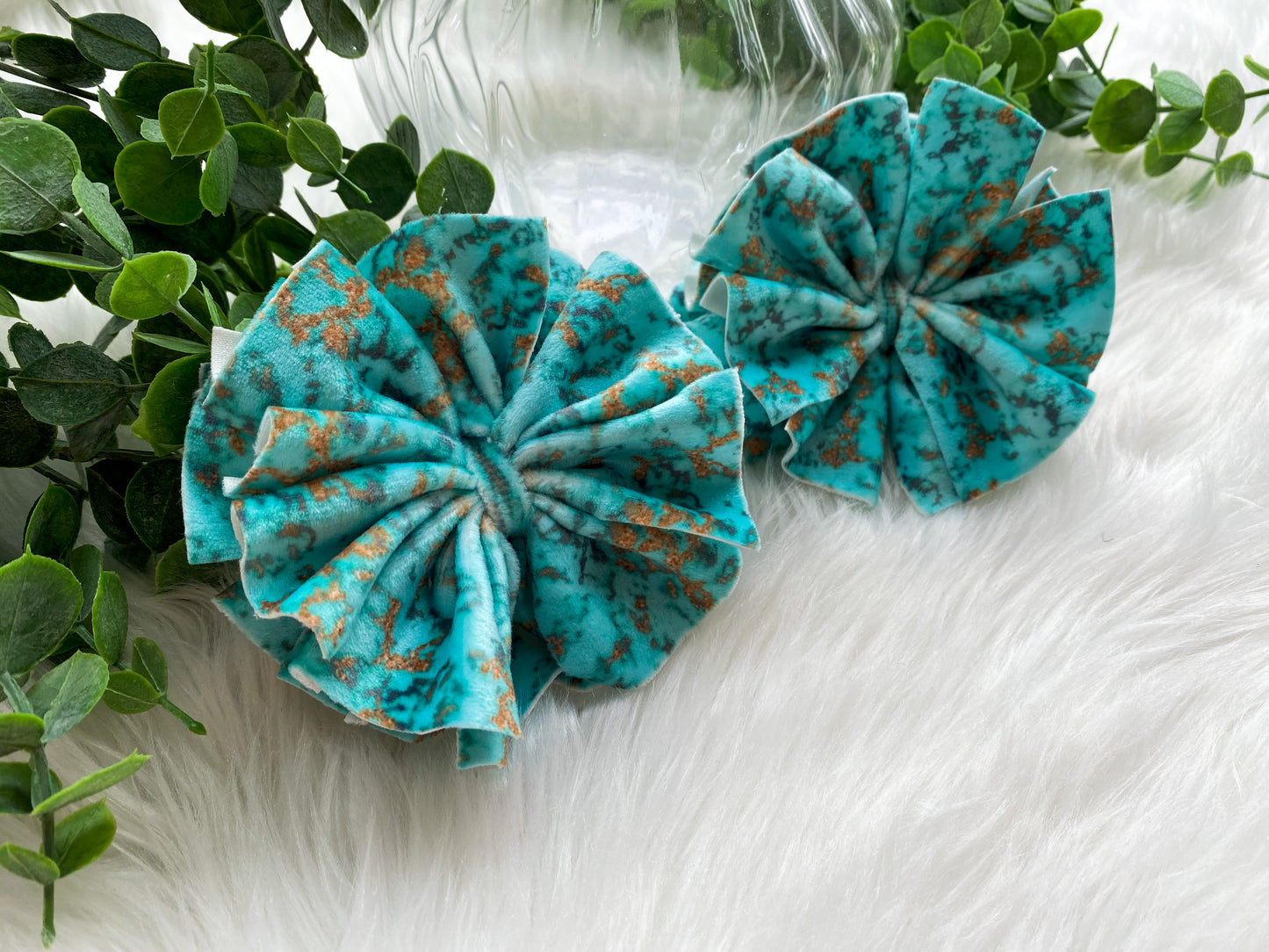 RTS- turquoise shredded piggies
