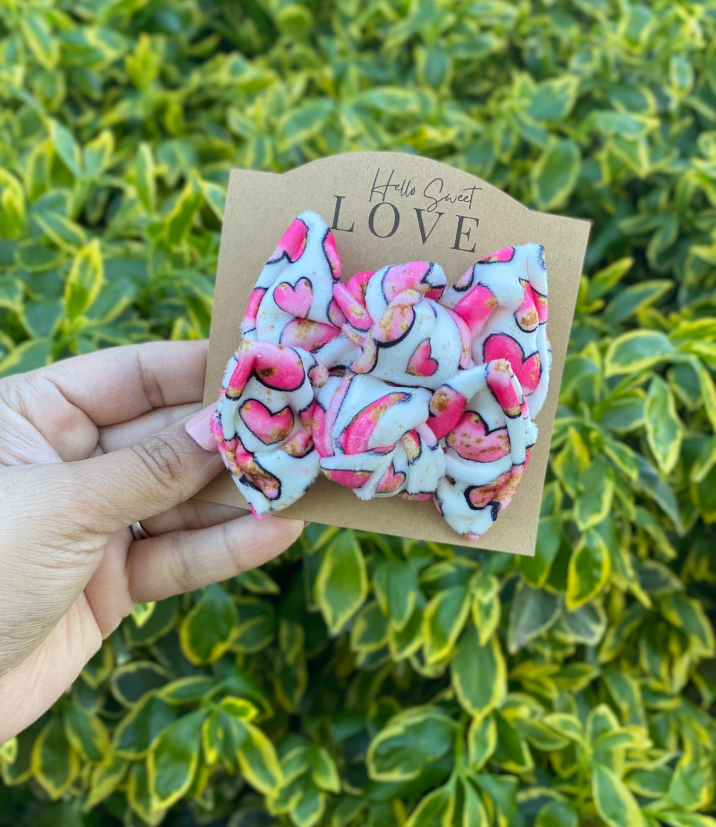RTS: Pink Glitter Hearts - Piggie set