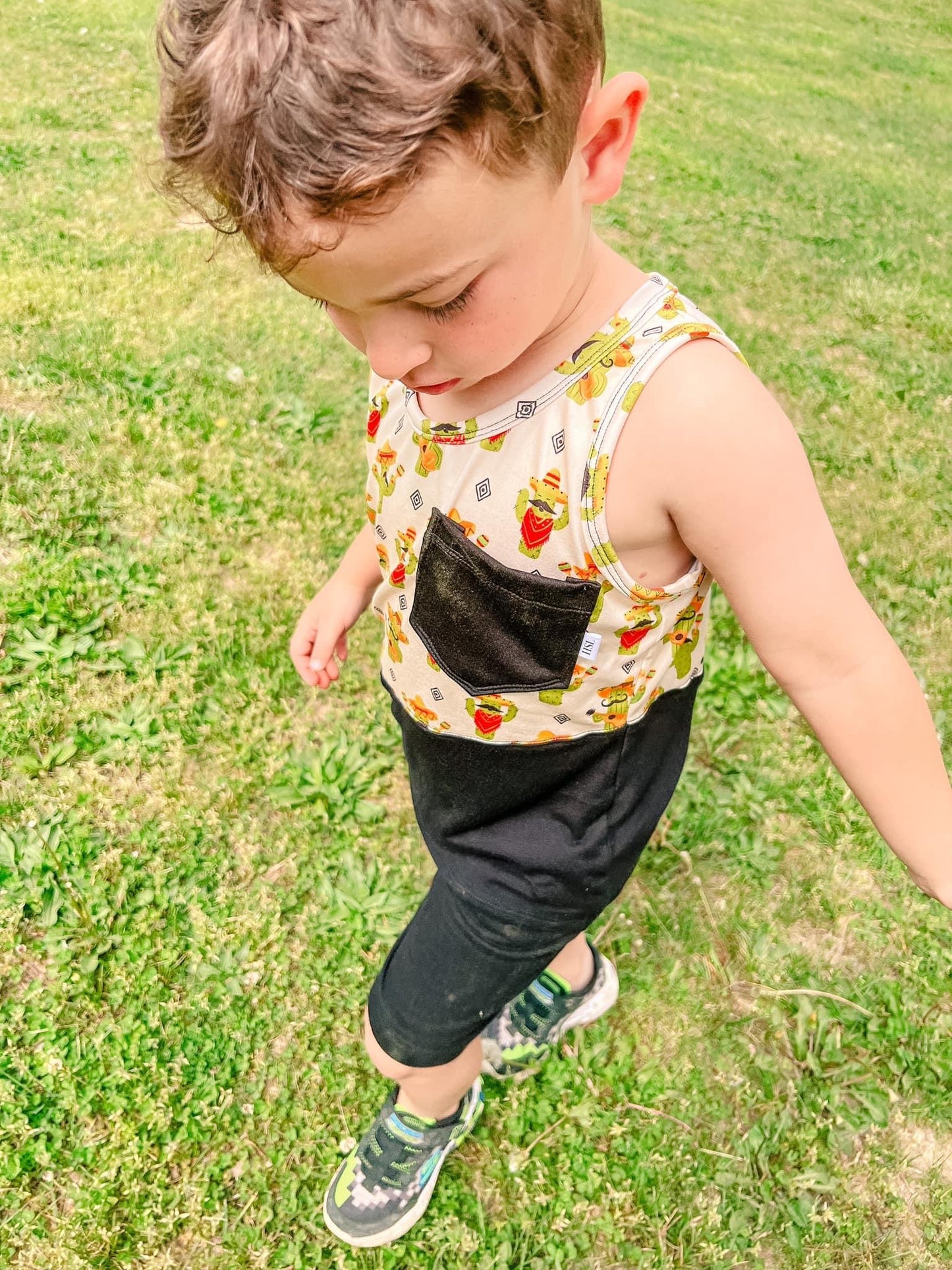 Mariachi Loco- boy tank & shorts