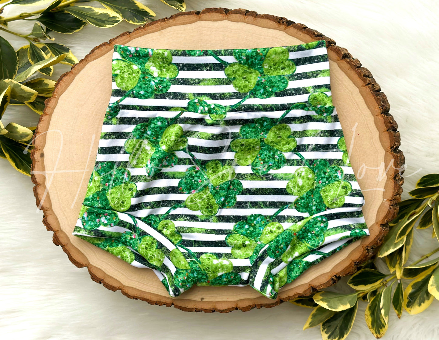 RTS: Glitter Shamrocks Bummie