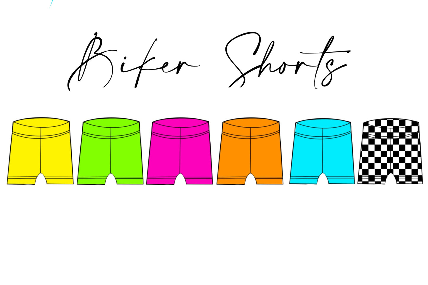 Neon Girl Biker Shorts