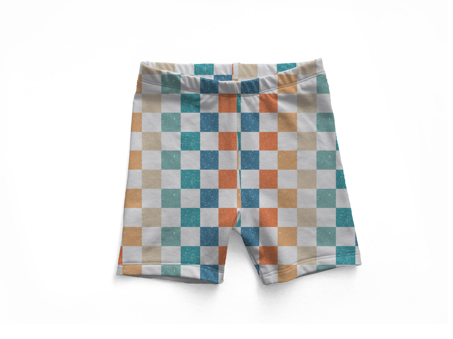 Multicolor Checkered Bummie/biker short