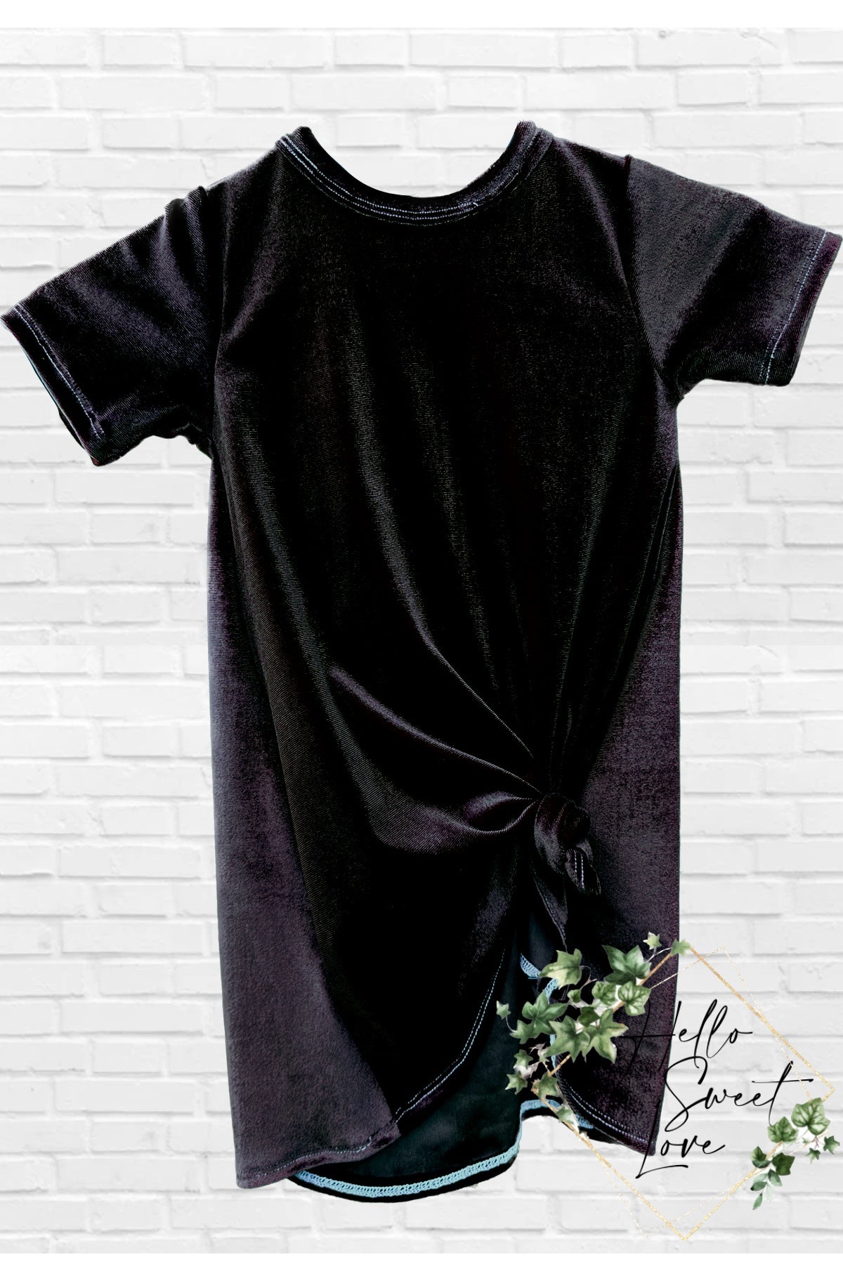 Black Velvet : Tshirt Dress