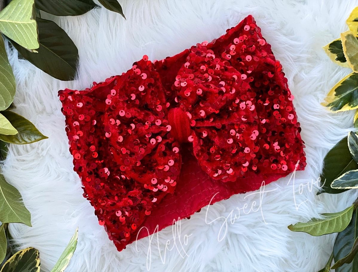 RTS- ruby red sequin