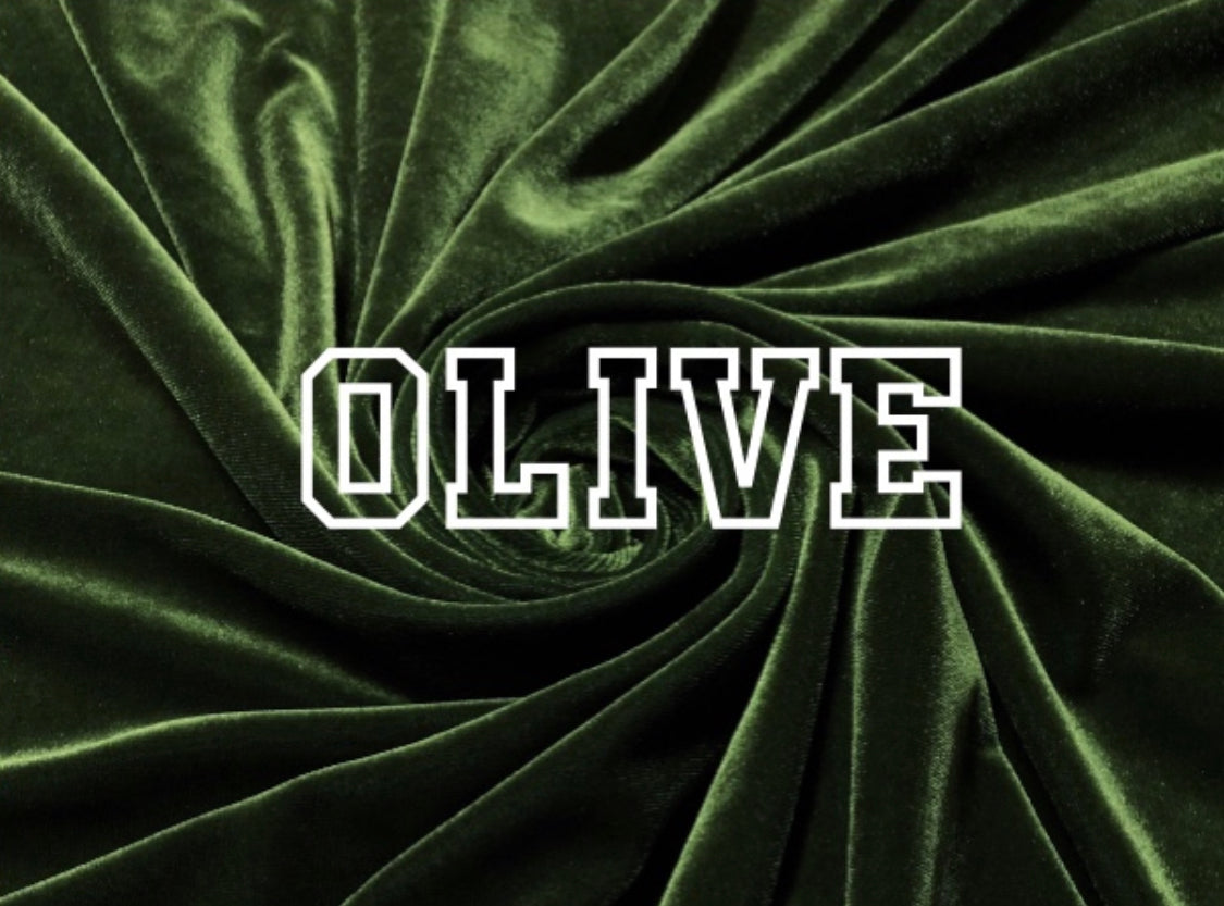 Olive Velvet : Tshirt Dress